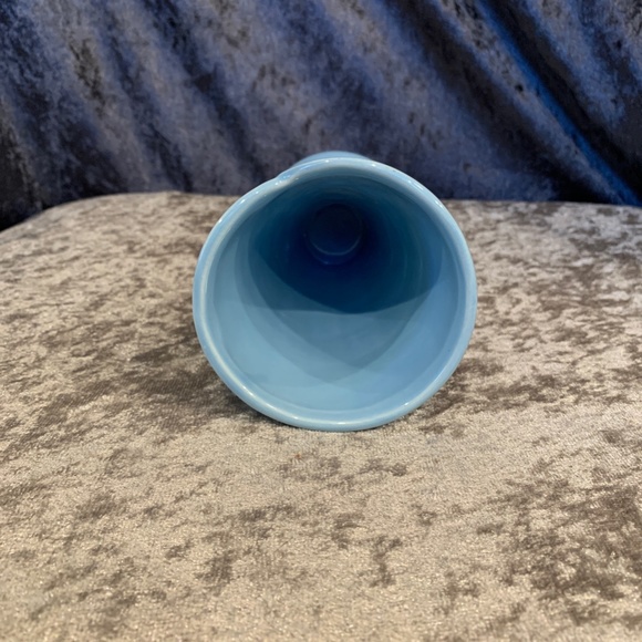 Blue Ice Cream Waffle Cone Vase, 4-1/2 Inch Tall - Picture 6 of 6